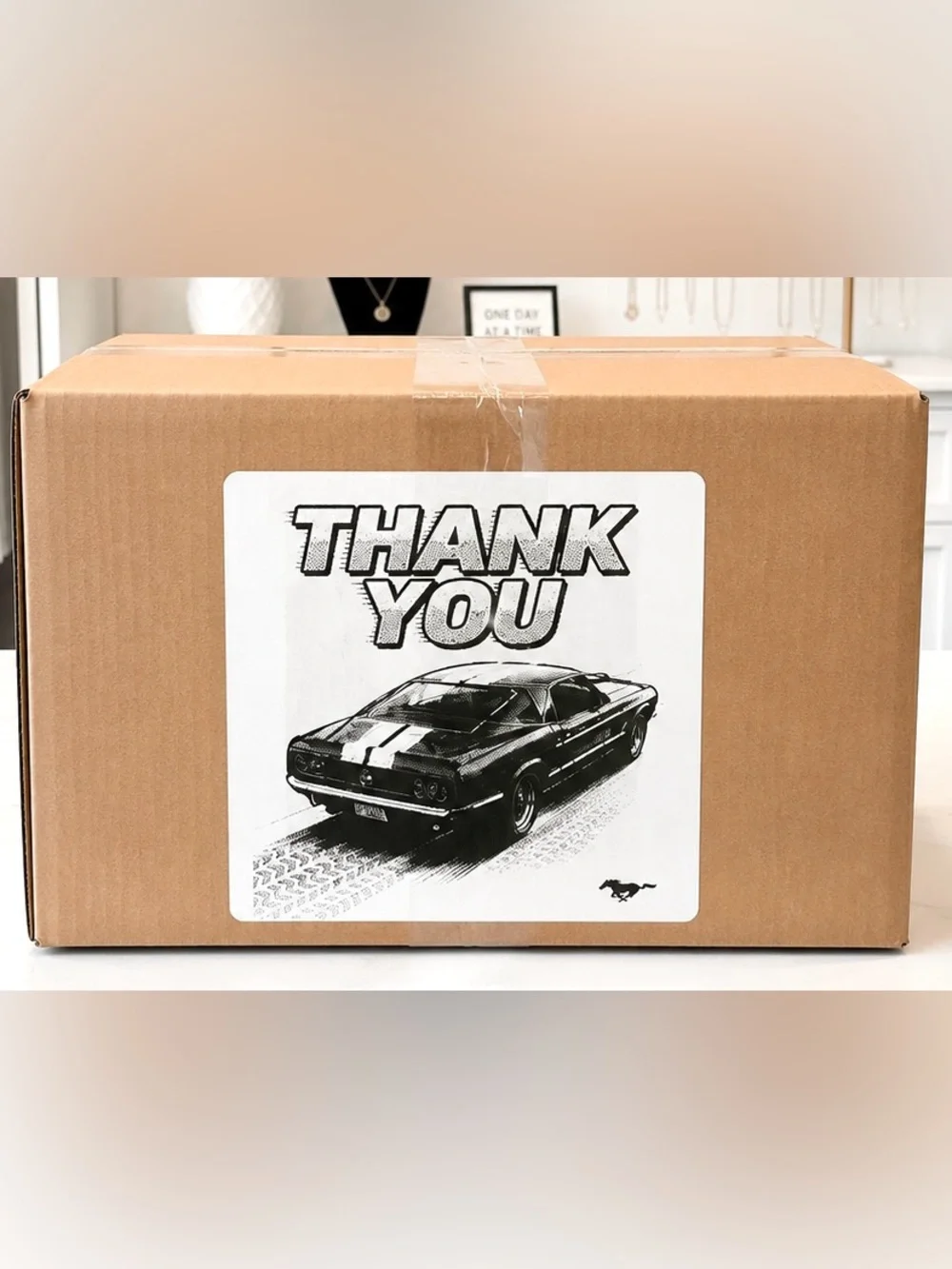 Ford Mustang Thank You Stickers-100ct.